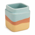 Porta Lápices Cerámico Cuadrado Multicolor 10x10x12cm