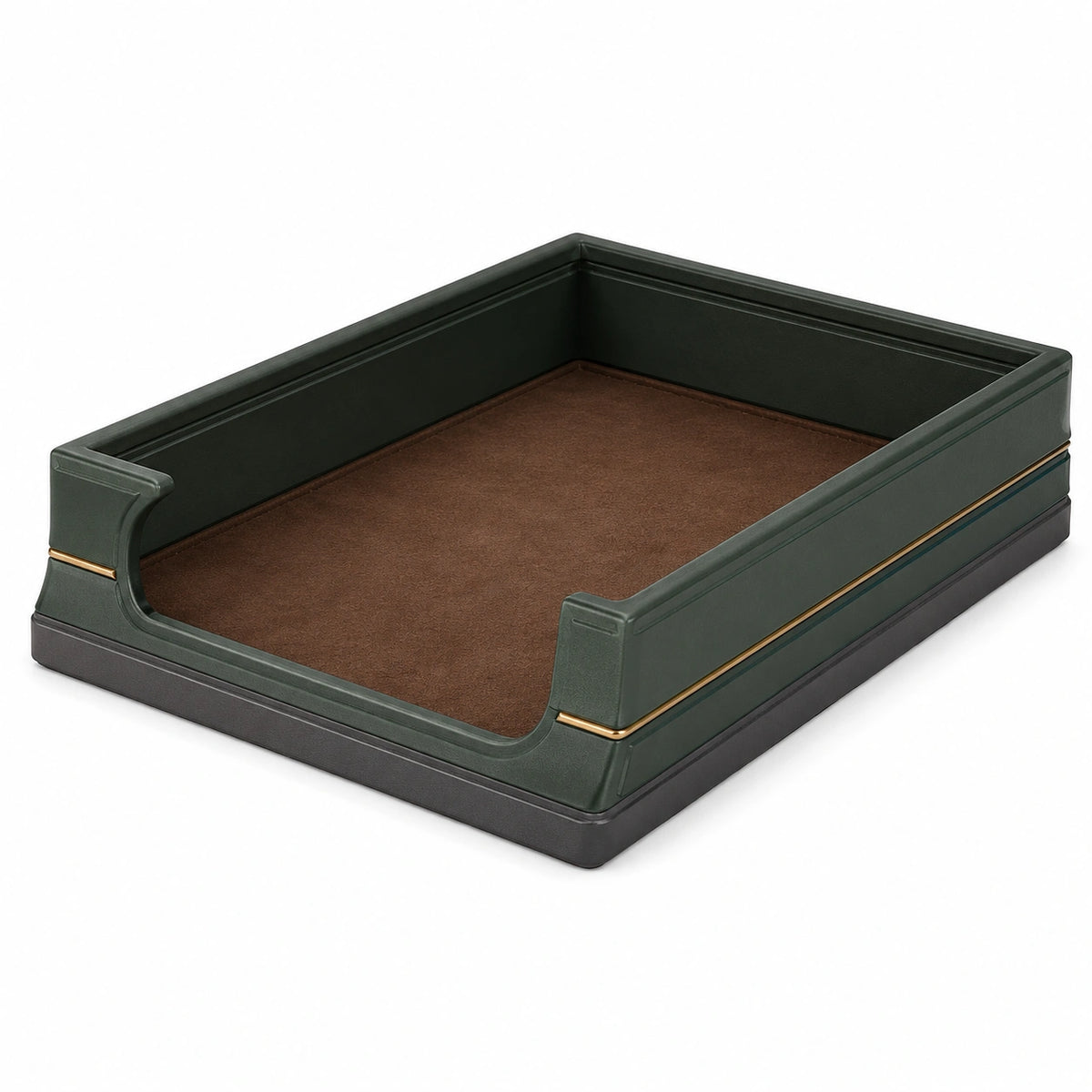Bandeja Organizadora de Documentos Verde y Oro