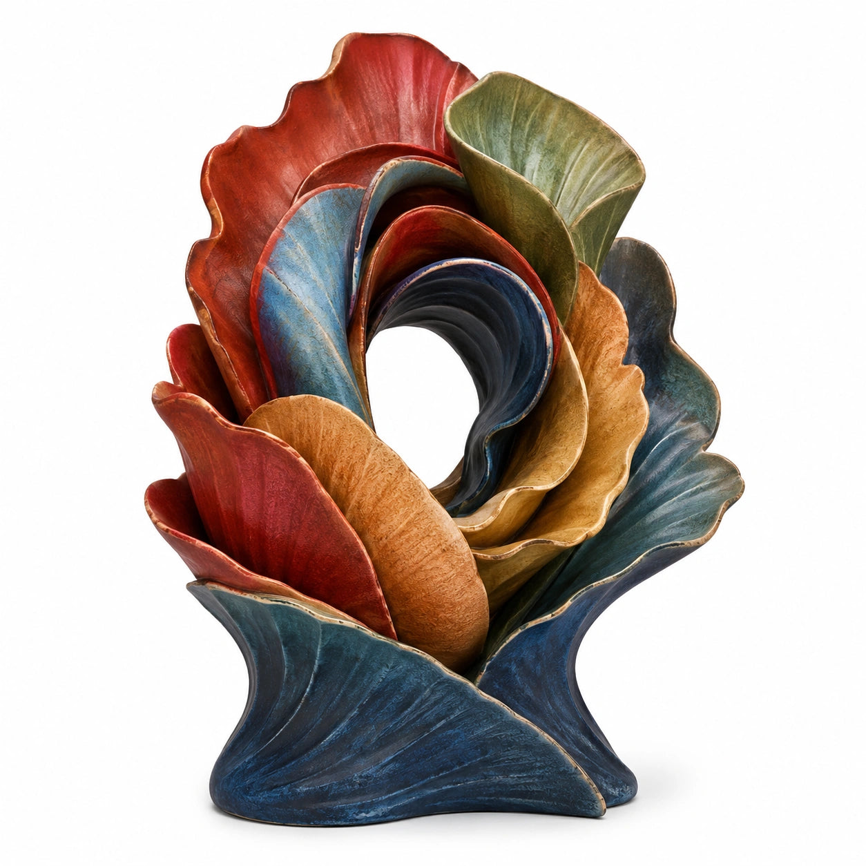 Escultura Decorativa Abstracta Multicolor