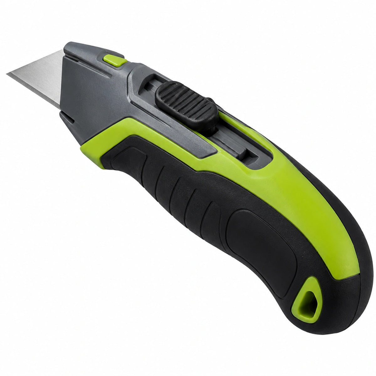 Cuchillo Retráctil Verde Negocio Ergonómico