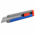 Cúter Multiusos Retráctil Azul/Gris/Rojo