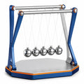 Péndulo de Newton Azul con 5 Bolas Metálicas