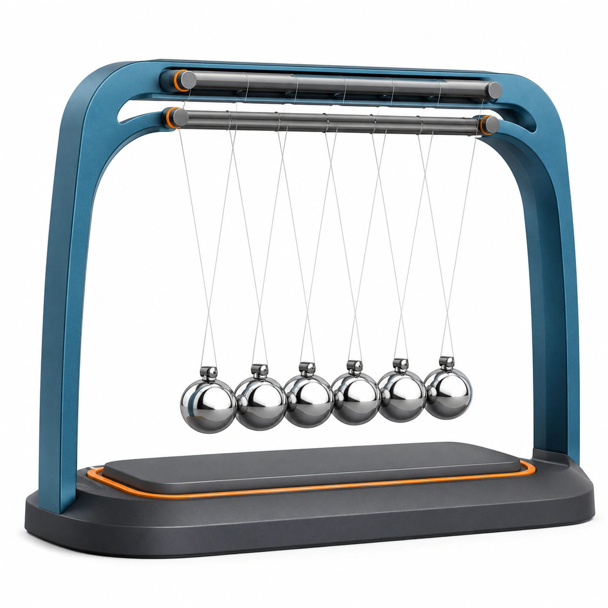 Péndulo de Newton Azul con 7 Bolas Metálicas