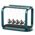 Péndulo de Newton Decorativo Oscilante Plata/Azul