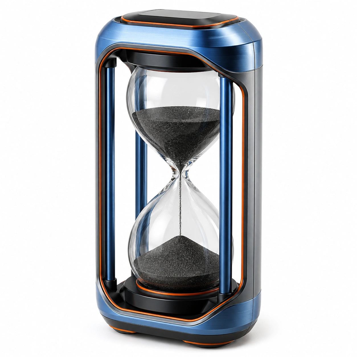 Reloj de Arena Moderno Azul y Negro 60 Minutos