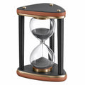 Reloj de Arena Decorativo Triangular Negro y Dorado