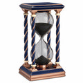 Reloj de Arena Decorativo Azul y Cobre