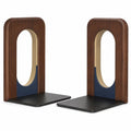Soportes para Libros Geométricos en Marrón, Dorado y Azul Marino