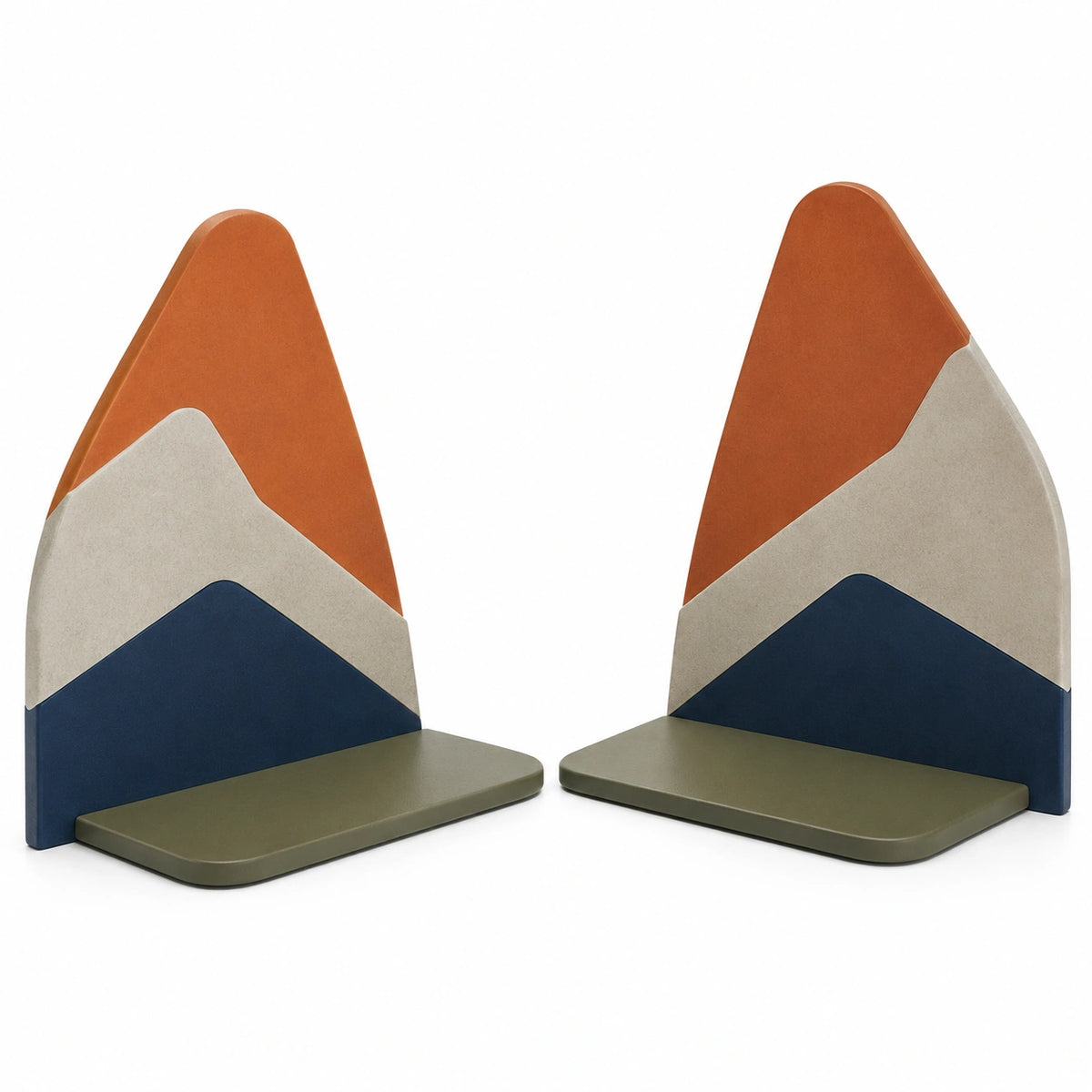 Soportes para Libros Decorativos Geométricos Multicolores