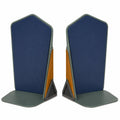 Soporte de Libros Azul y Naranja, Conjunto Moderno de 2 Piezas