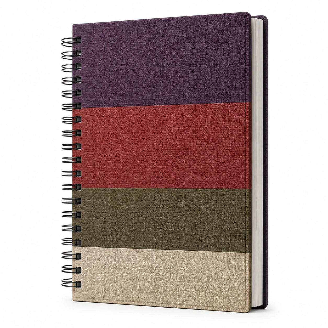 Cuaderno de Anillas A5 Multicolor (Morada/Roja/Verde/Beige)