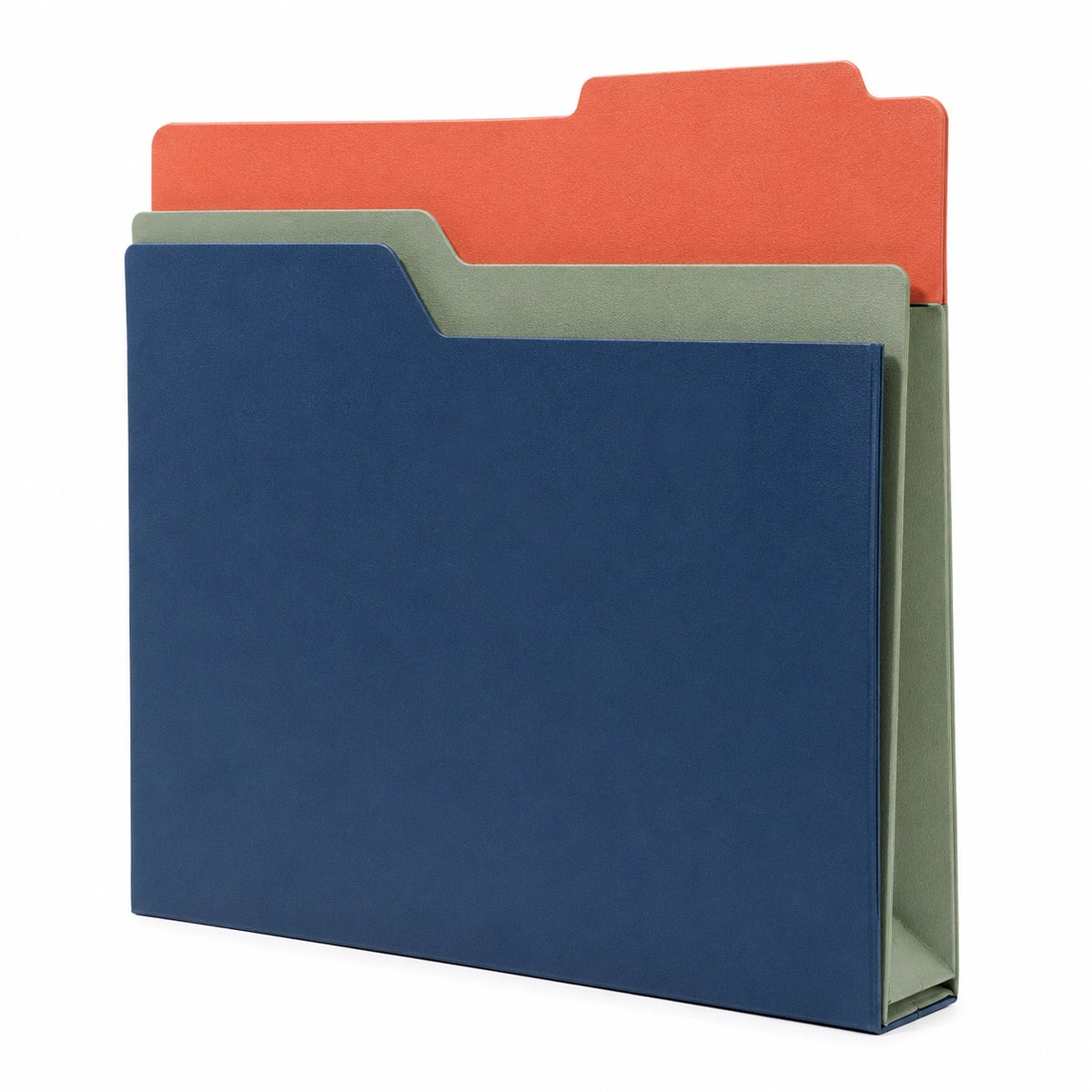 Carpeta de Archivos Tricolor Azul, Verde y Rojo